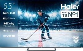 Телевизор Haier 55 MiniLED M4, 4K UHD 3840 х 2160, Mini LED, серебристый