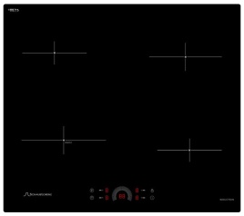 Электрическая варочная панель Schaub Lorenz SLK IY 61 H1 59 см, 4 конфорки стеклокерамика, черный