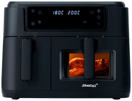 Аэрогриль Steba HF 9501 DUO BLACK, сенсорное управление, таймер
