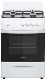 Газовая плита Darina C 1001 W 60 см, 50 л, 4 конфорки, белый