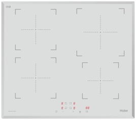 Электрическая варочная панель Haier HHY-Y64NVW 59 см, 4 конфорки стеклокерамика, белый