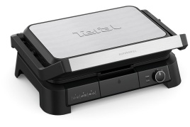 Гриль Tefal SuperGrill 3 в 1 XL GC520DE0, серебристый/черный