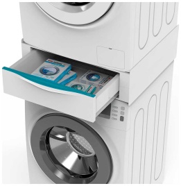 Рама  Meliconi Torre Extra L60, с выдвижным ящиком для установки сушильной машины на стиральную