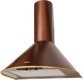 Вытяжка Elikor Эпсилон 50 медь золотой кант