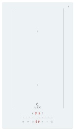 Электрическая варочная панель LEX EVI 321A WH 28 см, 2 конфорки стеклокерамика, белый