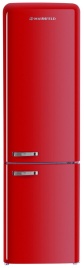 Двухкамерный холодильник Maunfeld MFF186NFRR No frost, красный