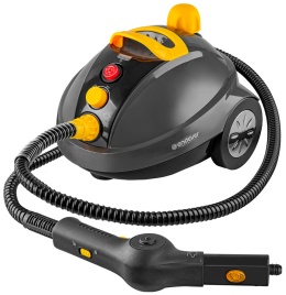 Отпариватель-пароочиститель Endever Odyssey Q-808, темно-серый/желтый