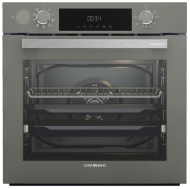 Электрический духовой шкаф Grundig GEDM12300G 59 см, 72 л гриль конвекция, серый