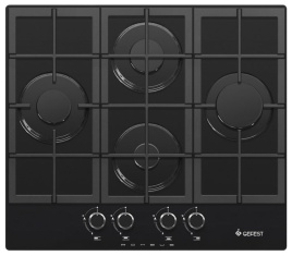 Газовая варочная панель Gefest ПВГ 2231 К3 60 см, 4 конфорки электроподжиг газконтроль, черный
