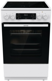 Электроплита Gorenje GECS5C70WA 50 см, 4 конфорки, белый