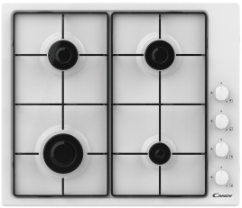 Газовая варочная панель Candy CHW6WLW 59 см, 4 конфорки электроподжиг газконтроль, белый