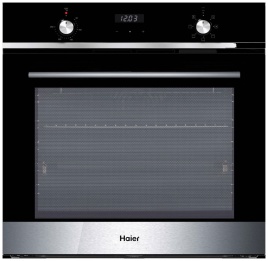 Электрический духовой шкаф Haier HOX-P06HGBX 59 см, 76 л гриль конвекция, серебристый