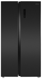 Холодильник Side-by-Side Maunfeld MFF177NFSB No frost, черный