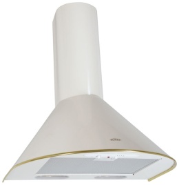 Вытяжка Elikor Эпсилон 50 225 Вт, 3 скорости,  белый золотой кант