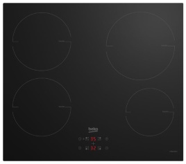 Электрическая варочная панель Beko HII64400MT 58 см, 4 конфорки стеклокерамика электроподжиг, черный