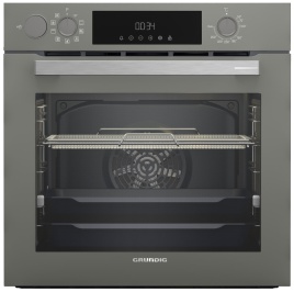 Электрический духовой шкаф Grundig GEBM12300GSA 59 см, 72 л гриль конвекция, серый