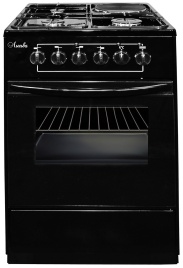 Комбинированная плита Лысьва ЭГ 1/3г01 СТ-2у 50 см, 4 конфорки, черный