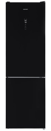 Двухкамерный холодильник NordFrost RFC 390D NFGB No frost, черный
