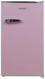 Однокамерный холодильник Ascoli ADFRD90, розовый