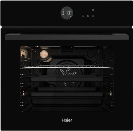 Электрический духовой шкаф Haier HOX-T08AMTB 59 см, 76 л, гриль и конвекция, черный
