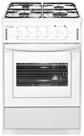 Комбинированная плита Лысьва ЭГ 401-2у 50 см, 4 конфорки, белый