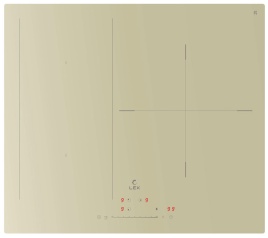 Электрическая варочная панель LEX EVI 631A IV 59 см, 3 конфорки стеклокерамика, слоновая кость