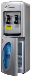 Кулер для воды Aqua Work 0.7LR СЕРЕБРО компр.охл нажим кружкой шкафчик 10 л 24527