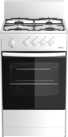 Газовая плита Darina S GM 441 001 W 50 см, 50 л, 4 конфорки, белый
