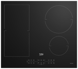 Электрическая варочная панель Beko HII 64200 FMT 58 см, 4 конфорки стеклокерамика, черный