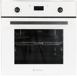 Электрический духовой шкаф De luxe 6009.05эшв-069 59 см, 64 л гриль конвекция, белый