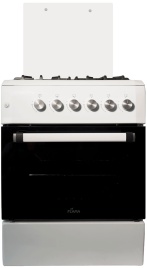 Газовая плита Flama AG 14219 W 60 см, 4 конфорки, белый