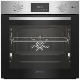 Электрический духовой шкаф Indesit IFSE 3841 J IX 59 см, 72 л гриль конвекция, серебристый