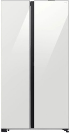 Холодильник Side-by-Side Samsung RS80F65M1WWR,  система No Frost, белое стекло