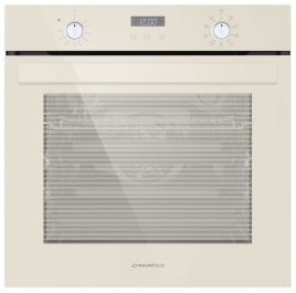 Электрический духовой шкаф Maunfeld EOEM.769 BG 59 см, 76 л гриль конвекция, слоновая кость