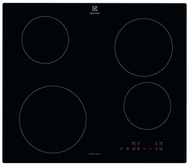 Электрическая варочная панель Electrolux EIB60420CK 59 см, 4 конфорки стеклокерамика, черный