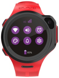 Детские часы-телефон Elari 4GR M с GPS поиском, красные (KP-4GR-M-RED)