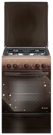 Газовая плита Gefest Брест ПГ 5100-02 0010 (5100-02 Т2К) 50 см, 52 л, 4 конфорки, коричневый