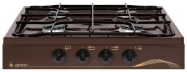 Настольная плита Gefest 900-03 К17 50 см, 4 конфорки, коричневый