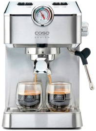 Кофеварка Caso Espresso Gourmet, манометр, 19 бар, нержавеющая сталь