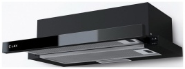 Вытяжка LEX HUBBLE G 600 BLACK 102,5 Вт 2 скорости, клавишное управление, черный