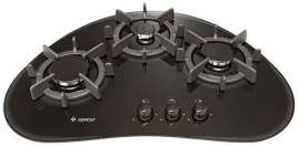 Газовая варочная панель Gefest СГ СН 2120 73 см, 3 конфорки электроподжиг газконтроль, черный