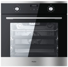 Электрический духовой шкаф Haier HOX-P09CGBX 59 см, 76 л, гриль и конвекция, черный