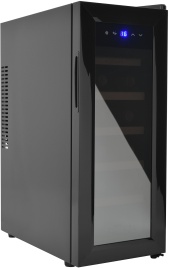 Винный шкаф Zugel ZTWF122B черный