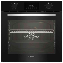 Электрический духовой шкаф Indesit IFE 3644 BL 59 см, 72 л, гриль и конвекция, черный