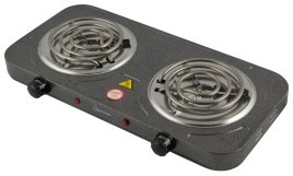 Настольная плита Homestar HS-1105 003584 47 см, 2 конфорки, серый
