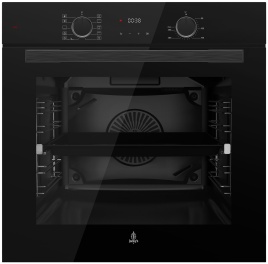 Электрический духовой шкаф Jacky's Электрический духовой шкаф Jackys JO EN7638 59 см, 75 л, гриль и конвекция, черный