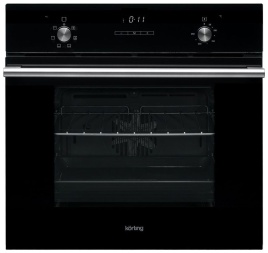 Электрический духовой шкаф Korting OKB 760 FN 59 см, 67 л, гриль и конвекция, черный