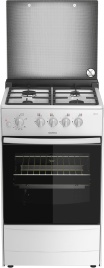 Газовая плита Darina 1B1 GM 441 018 W 50 см, 50 л, 4 конфорки, белый