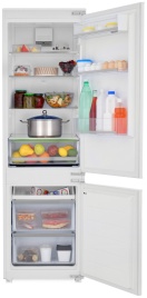 Встраиваемый двухкамерный холодильник Zugel ZRI1781NF No frost, белый