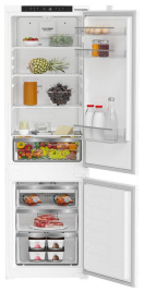 Встраиваемый двухкамерный холодильник Hotpoint HBT 18 No frost, белый